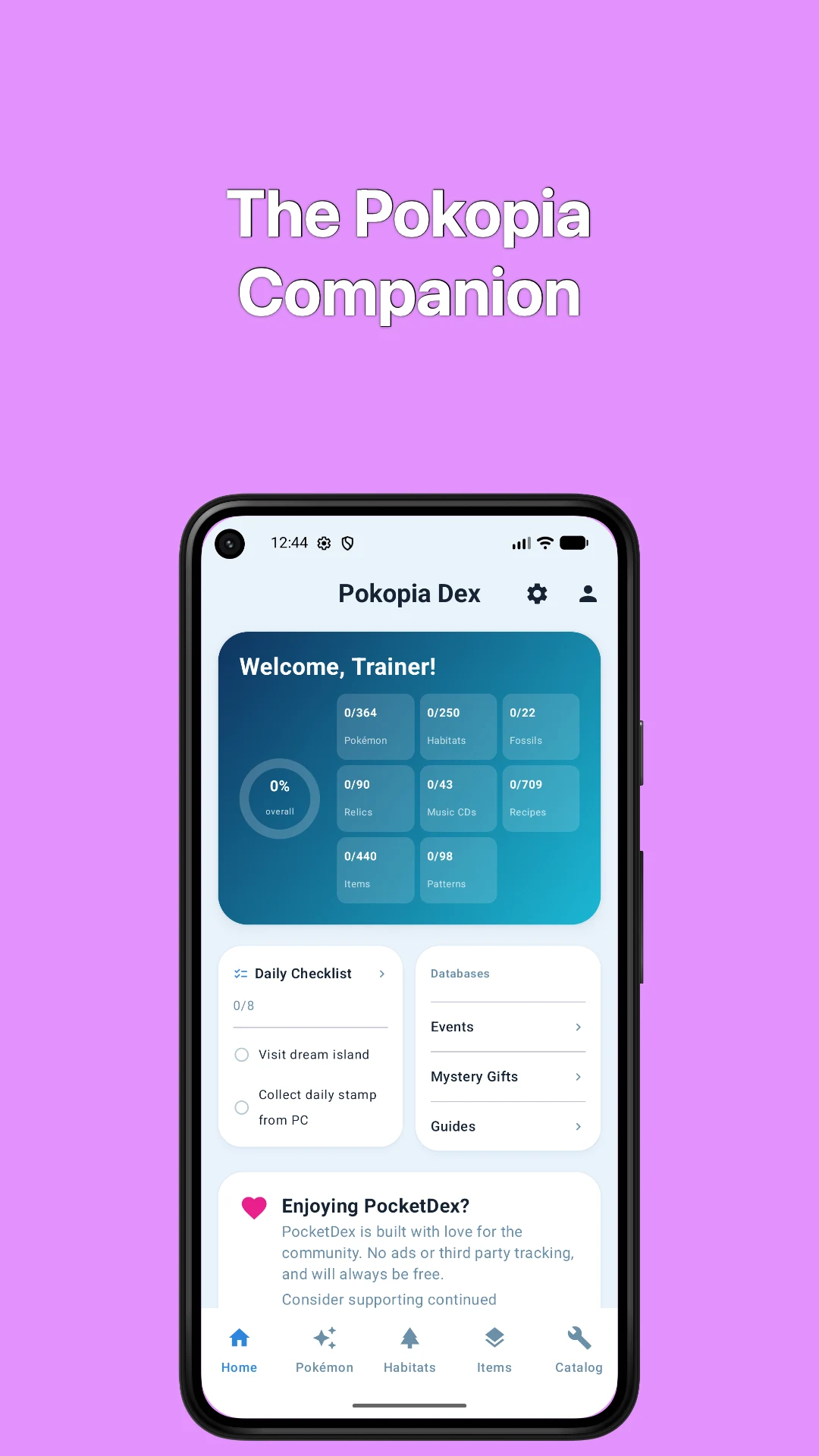Pokopia Dex - Tracker & Guide screenshot